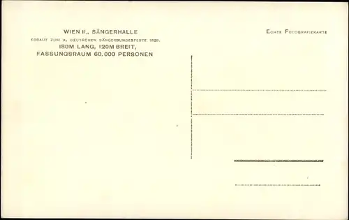 Ak Wien 2 Leopoldstadt, Sängerhalle