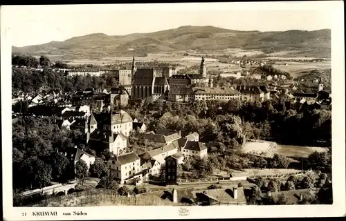 Ak Český Krumlov Böhmisch Krumau Krummau an der Moldau Südböhmen, Gesamtansicht