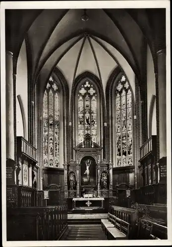 Ak Hamburg Mitte Altstadt, Hauptkirche Sankt Jacobi, Innenansicht