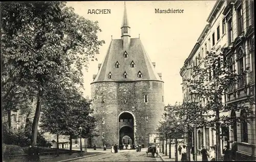 Ak Aachen in Nordrhein Westfalen, Marschiertor