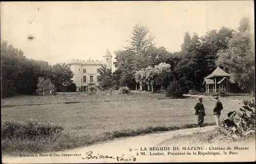 Ak La Bégude de Mazenc Drôme, Le Chateau a M. Loubet