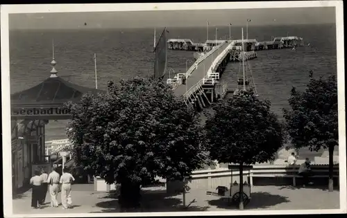 Ak Ostseebad Göhren auf Rügen, Seebrücke