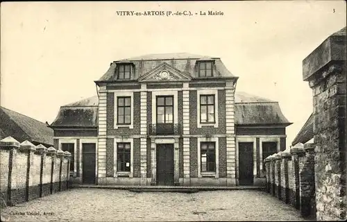 Ak Vitry en Artois Pas de Calais, La Mairie