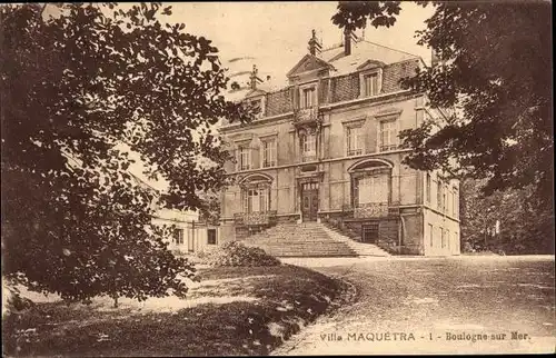 Ak Boulogne sur Mer Pas de Calais, Villa Maquetra