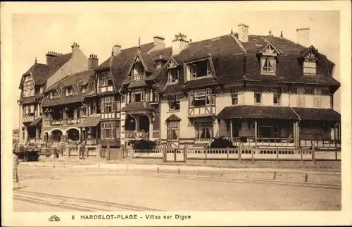 Ak Hardelot Pas de Calais, Villas sur Digue