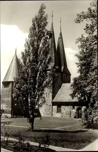 Ak Altenbruch Cuxhaven in Niedersachsen, Blick auf St. Nicolai Kirche