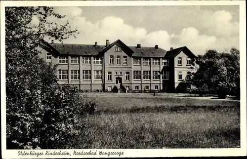 Ak Nordseebad Wangerooge in Ostfriesland, Oldenburger Kinderheim, Außenansicht