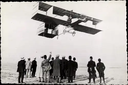 Ak Zivilflugzeug, Delegrange, sur Voisin, 1903