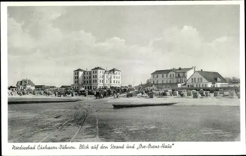 Ak Nordseebad Duhnen Cuxhaven, Strand, Oue Ouens Haus