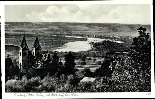 Ak Arenberg Koblenz am Rhein, Blick auf den Rhein