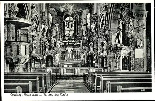 Ak Arenberg Koblenz am Rhein, Inneres der Kirche