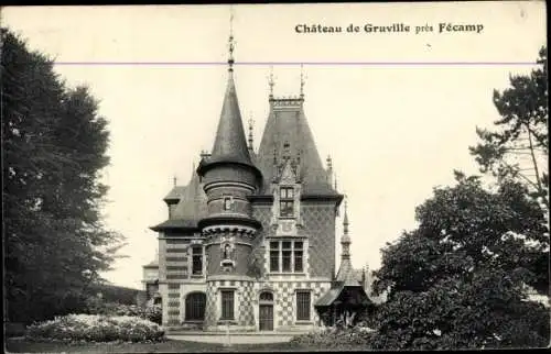 Ak Fécamp Seine Maritime, Chateau de Gruville