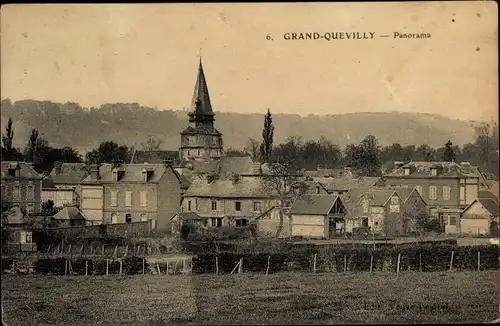 Ak Le Grand Quevilly Seine Maritime, Panorama