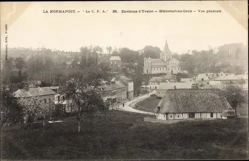 Ak Héricourt-en-Caux Seine Maritime, Vue generale