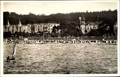 Ak Ostseebad Zinnowitz auf Usedom, Villen am Oststrand