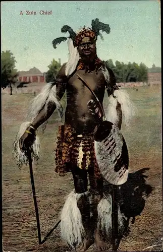 Ak A Zulu Chief, Afrikanisches Stammesoberhaupt