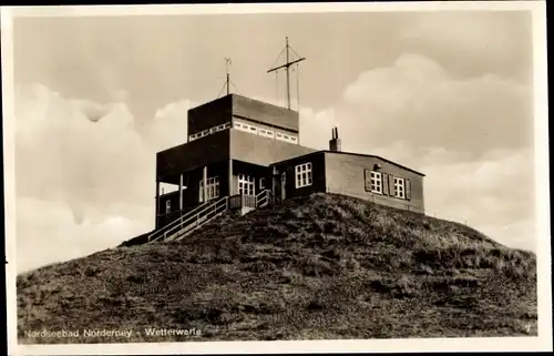 Ak Norderney in Ostfriesland, Wetterwarte