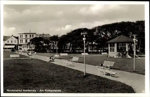 Ak Norderney in Ostfriesland, Kurhausplatz