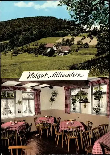 Ak Altlechtern Fürth im Odenwald, Gasthaus und Pension Altlechtern