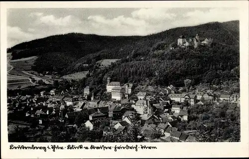 Ak Bad Leutenberg in Thüringen, Blick vom Kaiser Friedrich Turm auf Ort