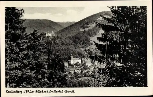 Ak Bad Leutenberg Thüringen, Blick von der Dr. Oertel Bank