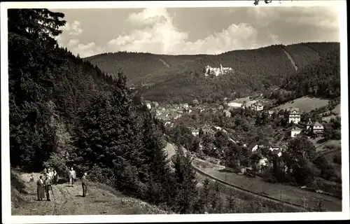 Ak Leutenberg in Thüringen, Ort mit Umgebung