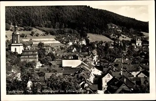 Ak Leutenberg in Thüringen, Ort und im Hintergrund das Erholungsheim