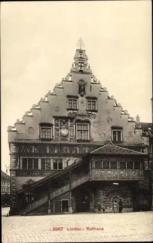 Ak Lindau am Bodensee Schwaben, Rathaus