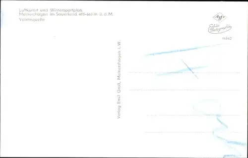 Ak Meinerzhagen im Sauerland, Volmequelle