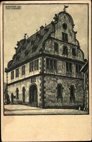 Künstler Ak Leibinger, Alois, Bürgstadt in Unterfranken, Rathaus