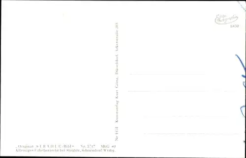 Ak Baden Baden am Schwarzwald, Steinbach mit Yburg, Totalansicht