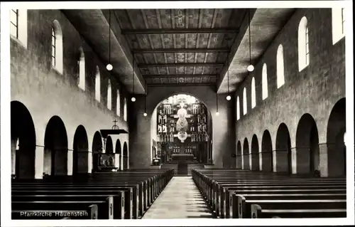 Ak Hauenstein in der Südwestpfalz, Inneres der Pfarrkirche