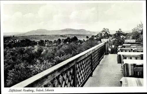 Ak Pinzberg in Oberfranken, Hotel-Restaurant Zur schönen Aussicht, Terrasse