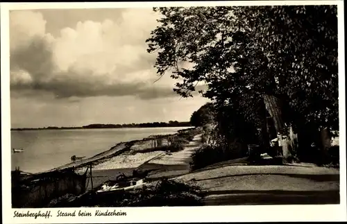 Ak Steinberghaff Steinberg in Angeln Schleswig Holstein, Strandpartie beim Kinderheim