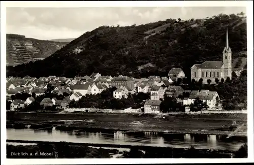 Ak Dieblich an der Mosel, Gesamtansicht