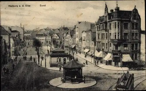 Ak Hamburg Harburg, Sand, Stadtansicht