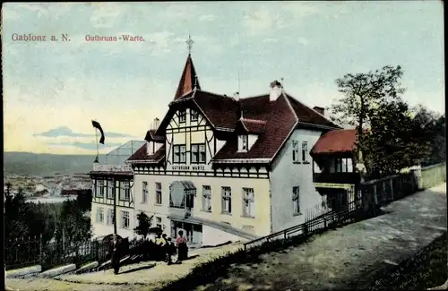 Ak Jablonec nad Nisou Gablonz an der Neiße Region Reichenberg, Gutbrunn Warte