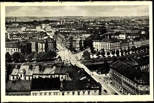 Ak Hradec Králové Königgrätz Stadt, Stadt aus der Vogelschau