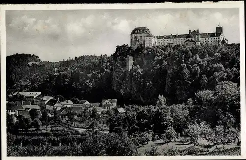 Ak Vranov nad Dyjí Frain an der Thaya Südmähren, Schloss, Ort