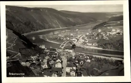 Ak Štěchovice Mittelböhmen, Gesamtansicht