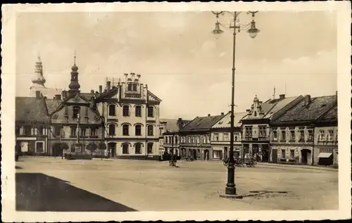 Ak Česká Třebová Böhmisch Trübau Region Pardubitz, Platz