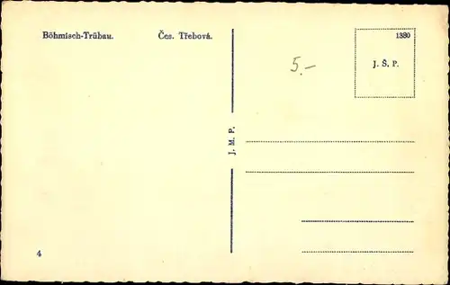 Ak Česká Třebová Böhmisch Trübau Region Pardubitz, Platz