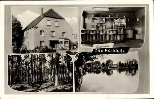 Ak Arpke Lehrte in Niedersachsen, Gasthaus Otto Buchholz, Innenansicht