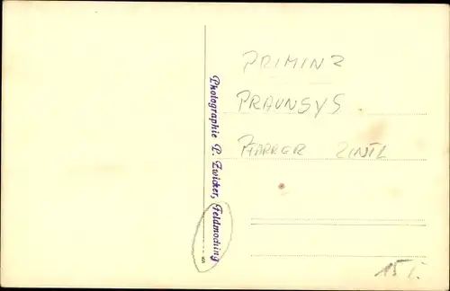 Foto Ak Feldmoching München Bayern, Primiz, Pfarrer Zintl