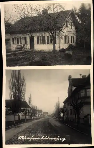 Foto Ak Feldmoching München Bayern, Straßenpartie im Ort, Wohnhaus