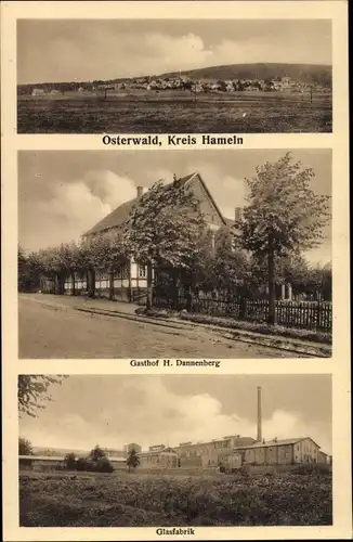 Ak Osterwald Salzhemmendorf, Gasthof Dannenberg, Glasfabrik