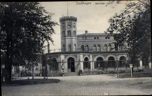 Ak Stadthagen in Niedersachsen, Bahnhof