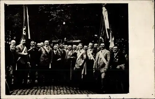 Foto Ak Hannover, Deutsches Sängerfest, Gruppenbild Teilnehmer