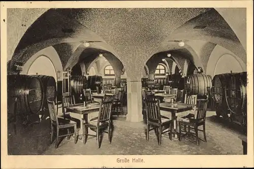 Ak Hildesheim in Niedersachsen, Ratsweinkeller, Große Halle