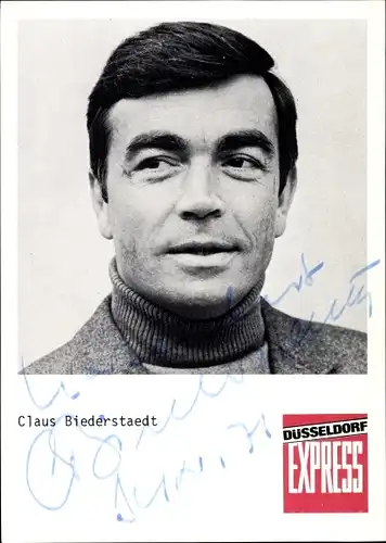 Ak Schauspieler Claus Biederstaedt, Portrait, Autogramm